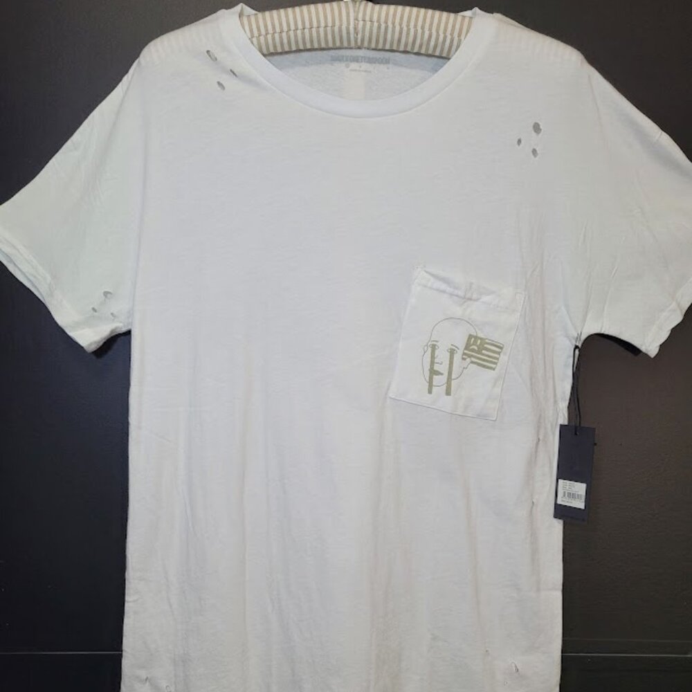 NWT Man X One Teaspoon Distressed Sad American Tee Small